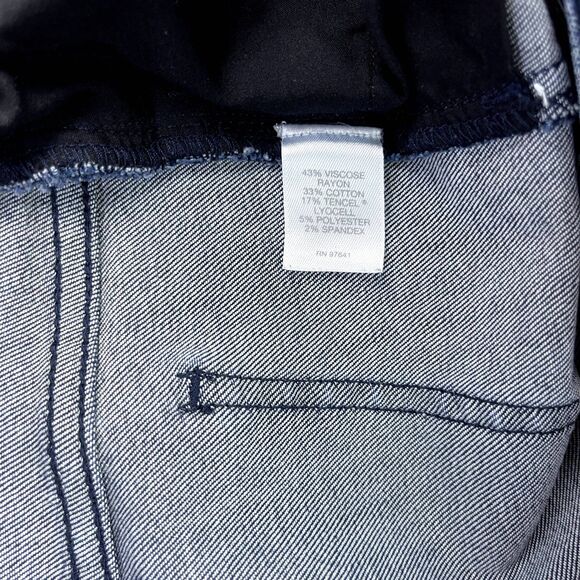 J. Jill 5-Pocket Denim Leggings in Shoreline Dark Wash - Size 6 - Picture 10 of 10